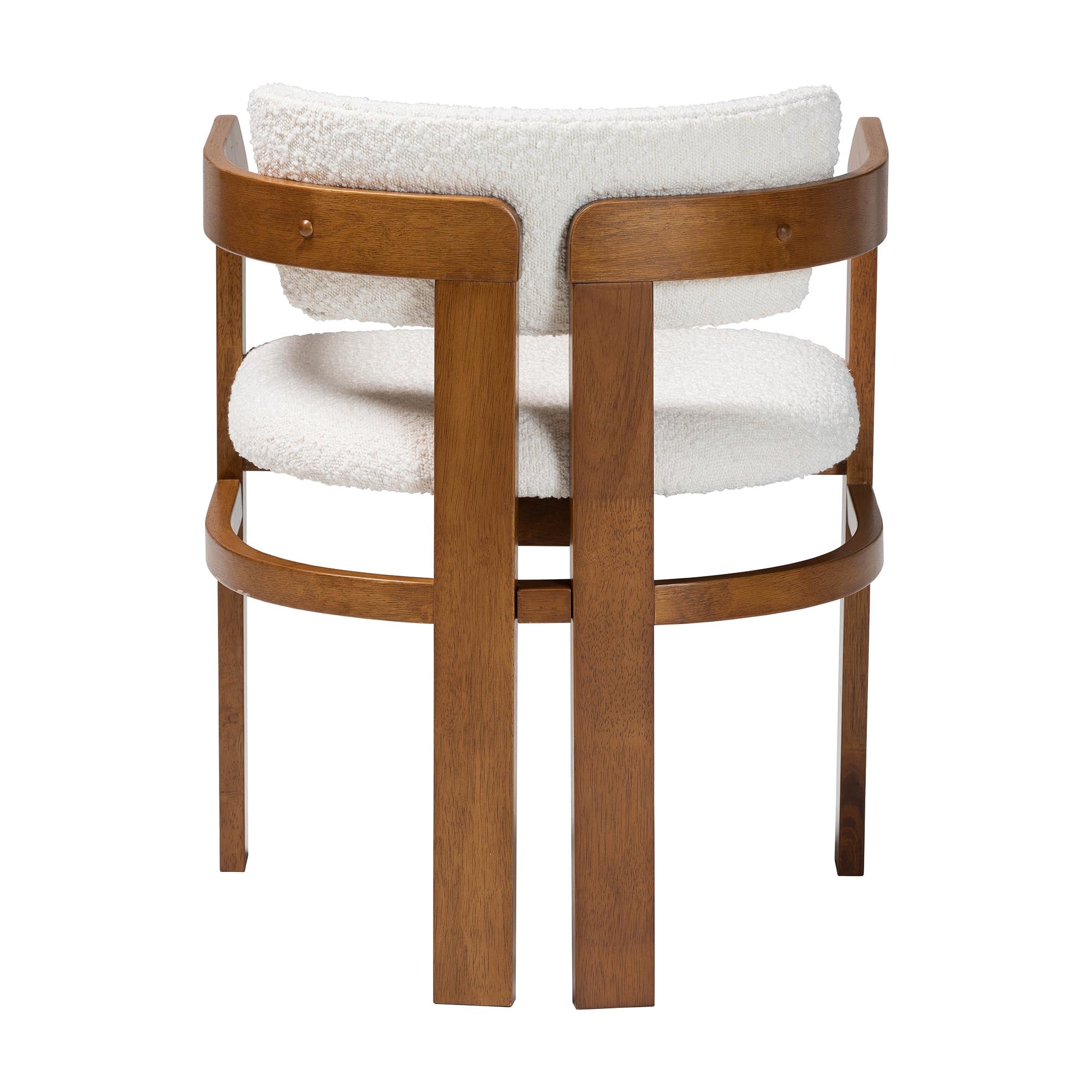 Carice Modern Cream Boucle Dining Chair