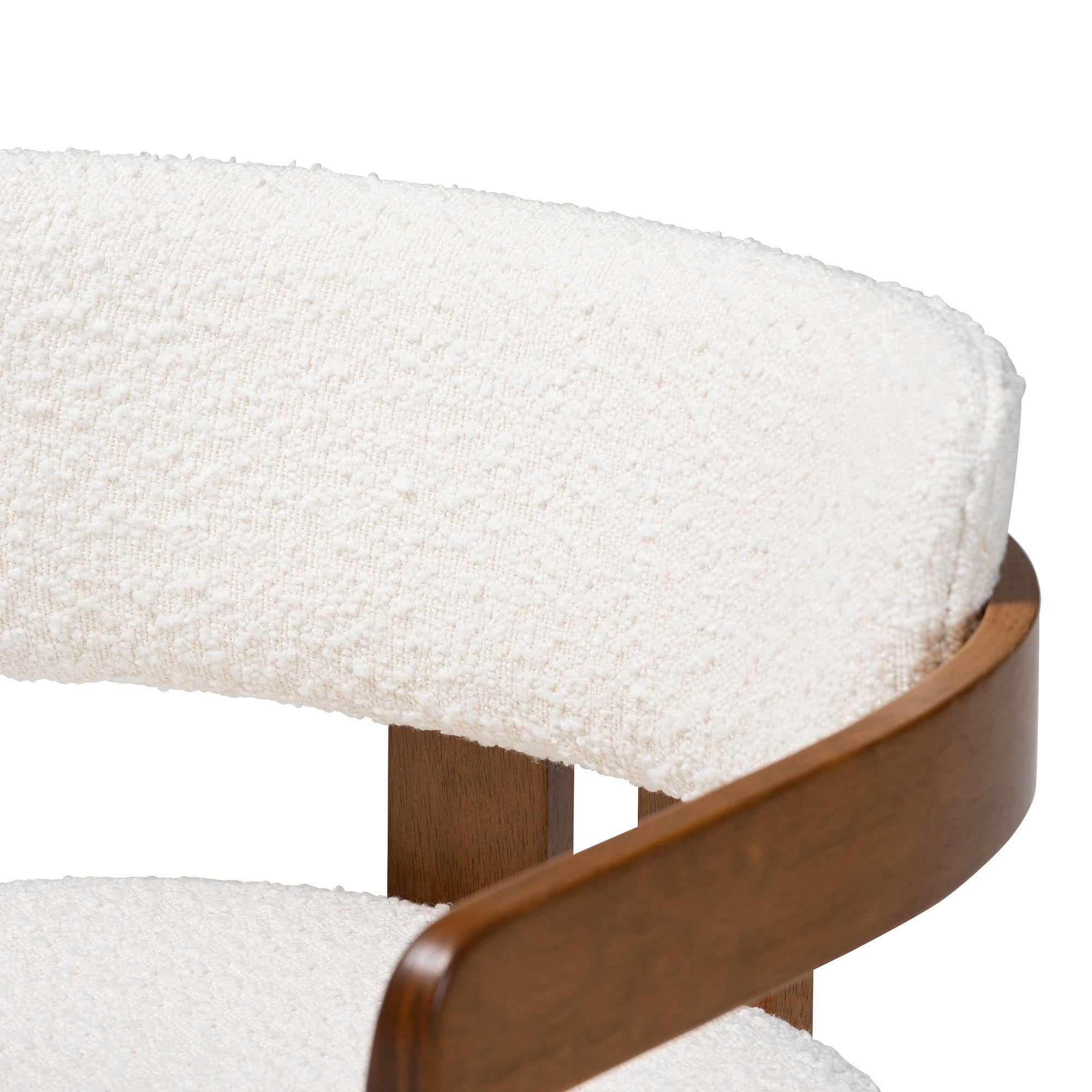 Carice Modern Cream Boucle Dining Chair