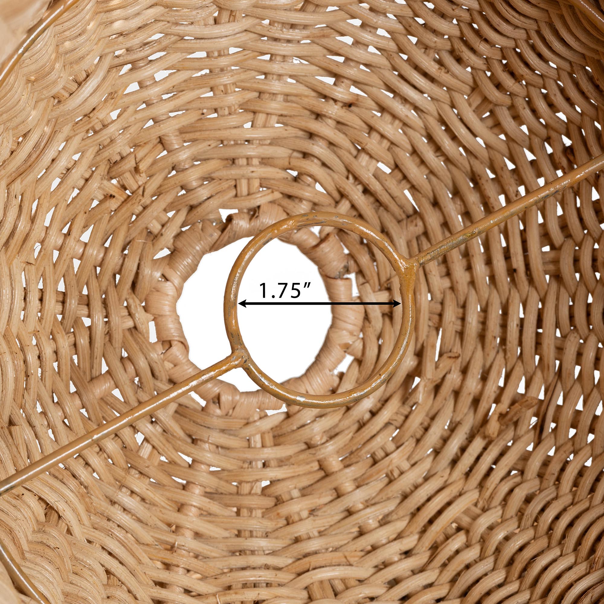 Semira Bohemian Natural Scalloped Rattan Pendant Lampshade