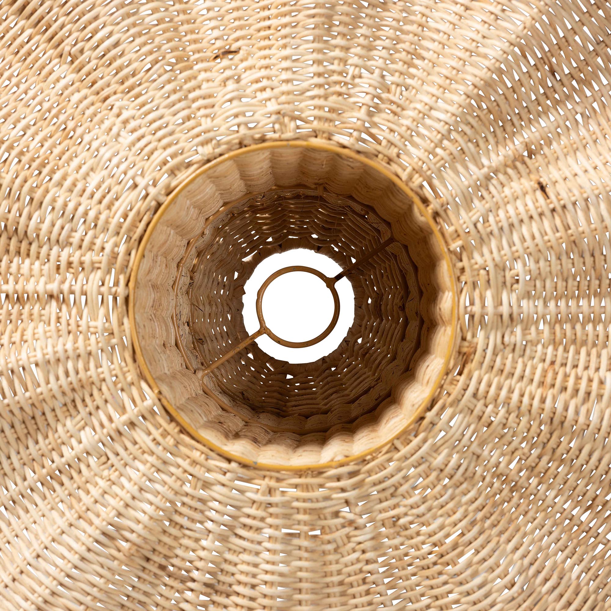 Lavada Bohemian Natural Scalloped Rattan Pendant Lampshade
