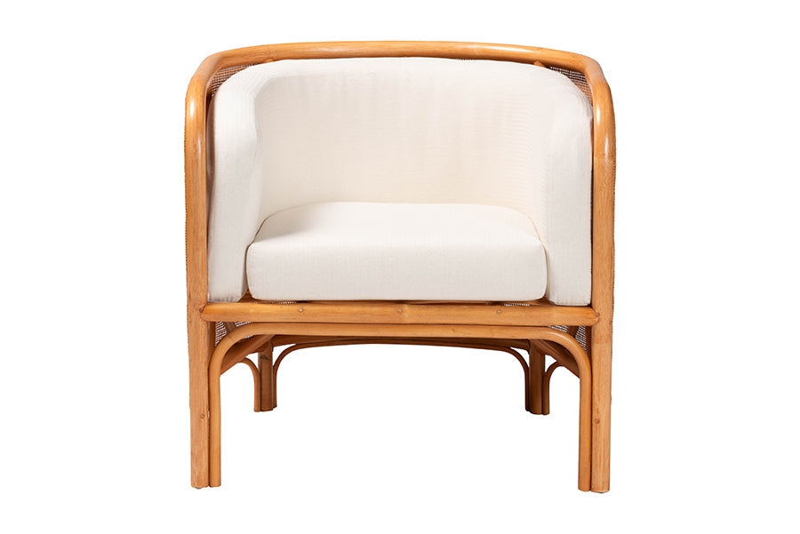 Bandung Bohemian Light Honey Rattan Accent Chair