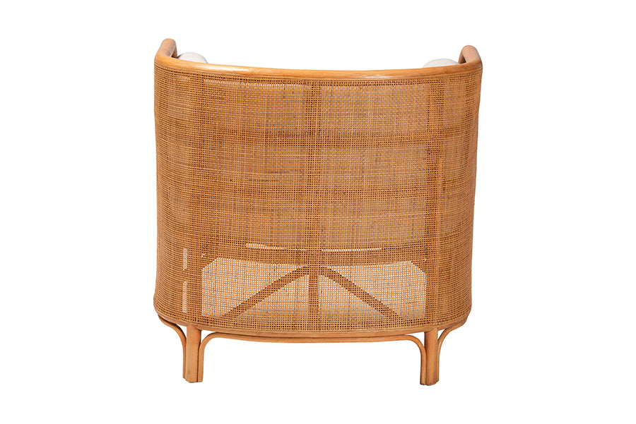 Bandung Bohemian Light Honey Rattan Accent Chair