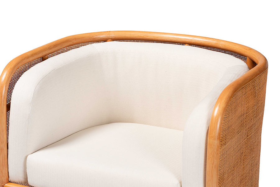 Bandung Bohemian Light Honey Rattan Accent Chair