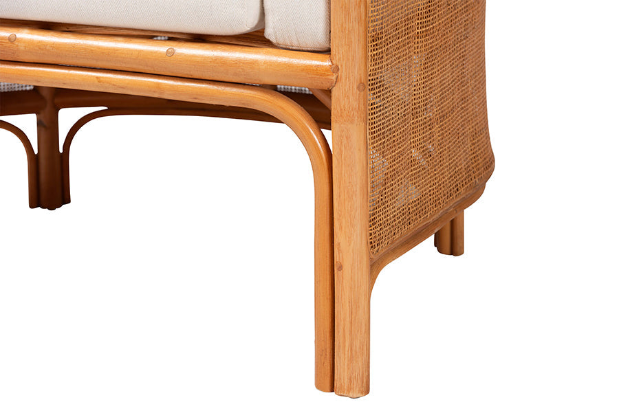 Bandung Bohemian Light Honey Rattan Accent Chair