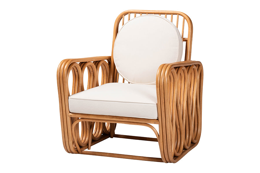 Tiramisu Bohemian Light Honey Rattan Arm Chair