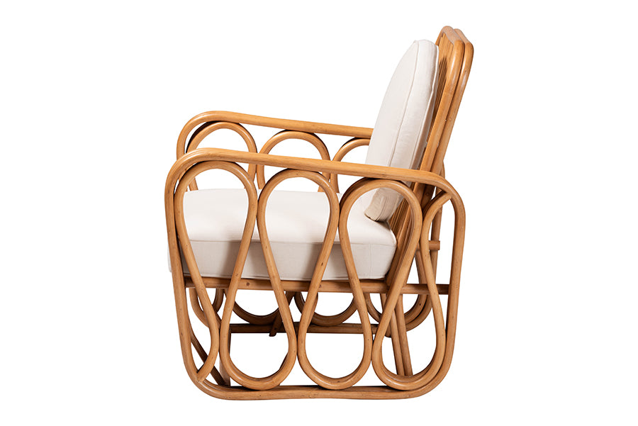 Tiramisu Bohemian Light Honey Rattan Arm Chair