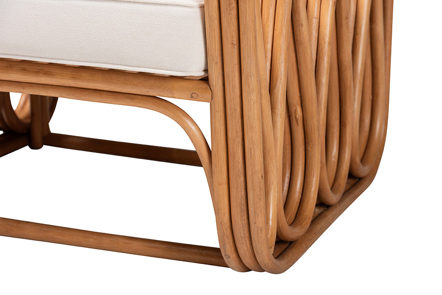 Tiramisu Bohemian Light Honey Rattan Arm Chair