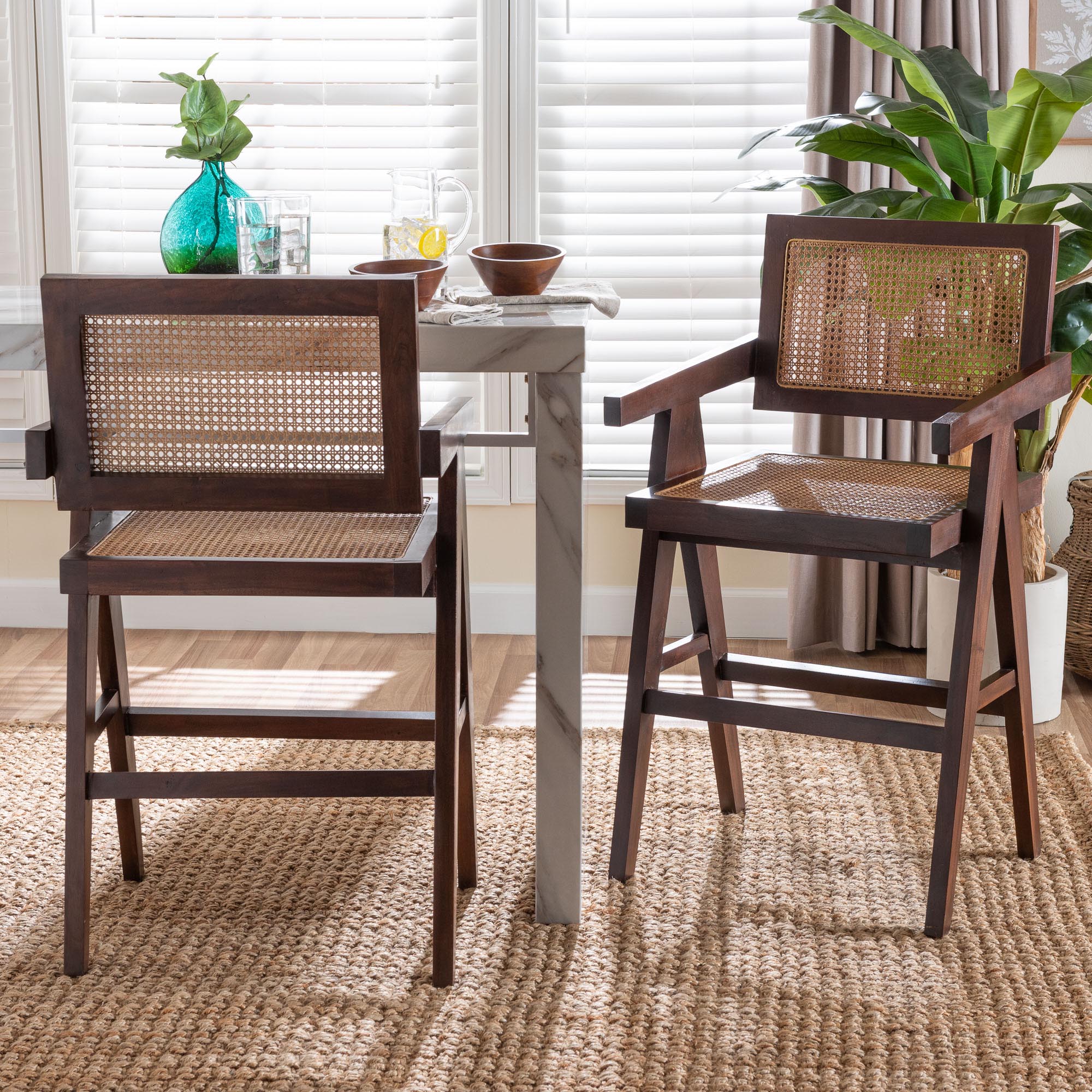 Kresna Natural Rattan Counter Stool