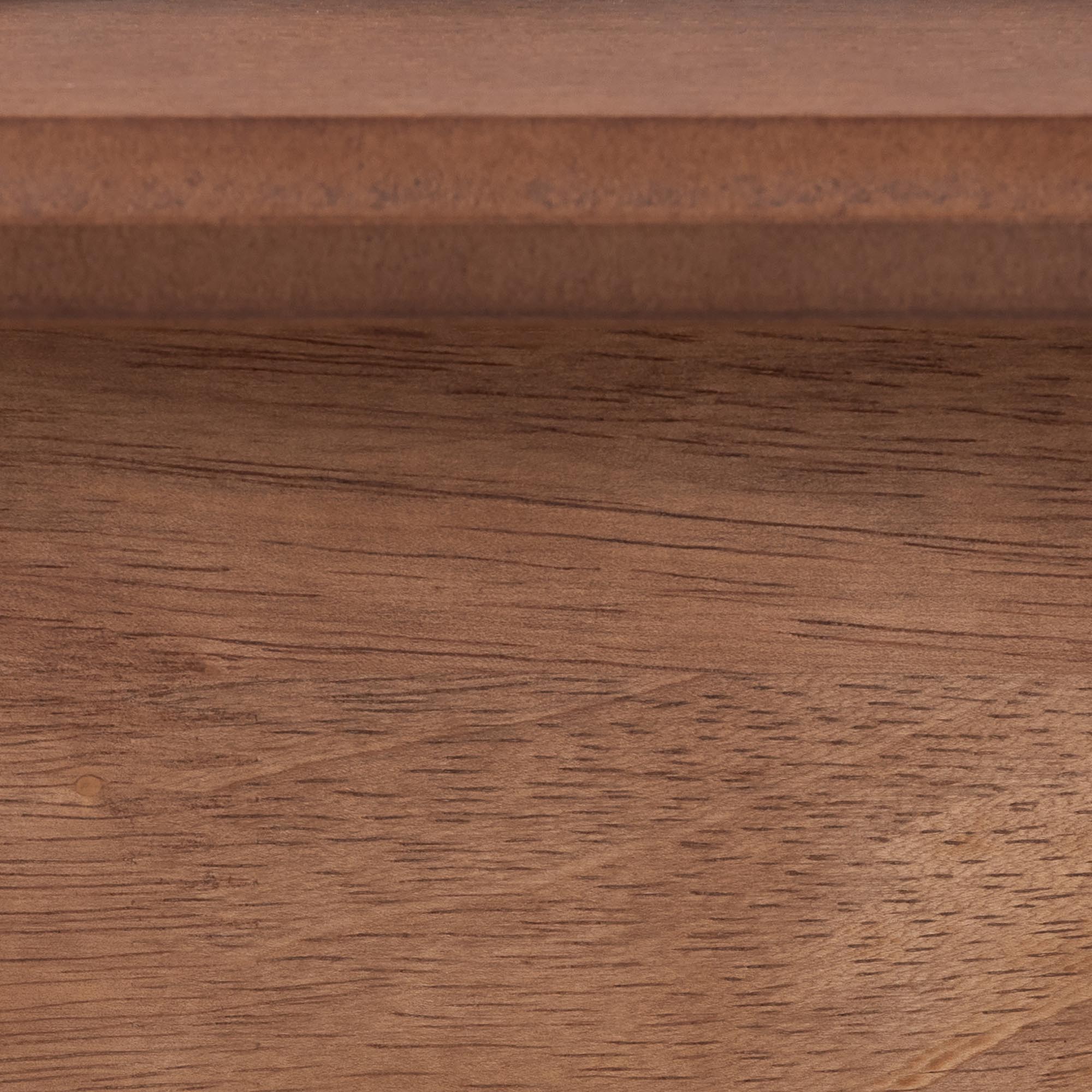 Elvina Mid-Century Transitional Ash Walnut Wood King Size Platform Bed with Built-In Shelves