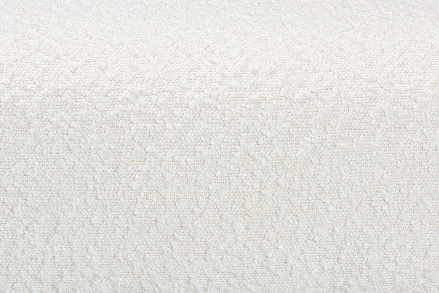 Vinicio Mid-Century Modern Cream Boucle Accent Bench