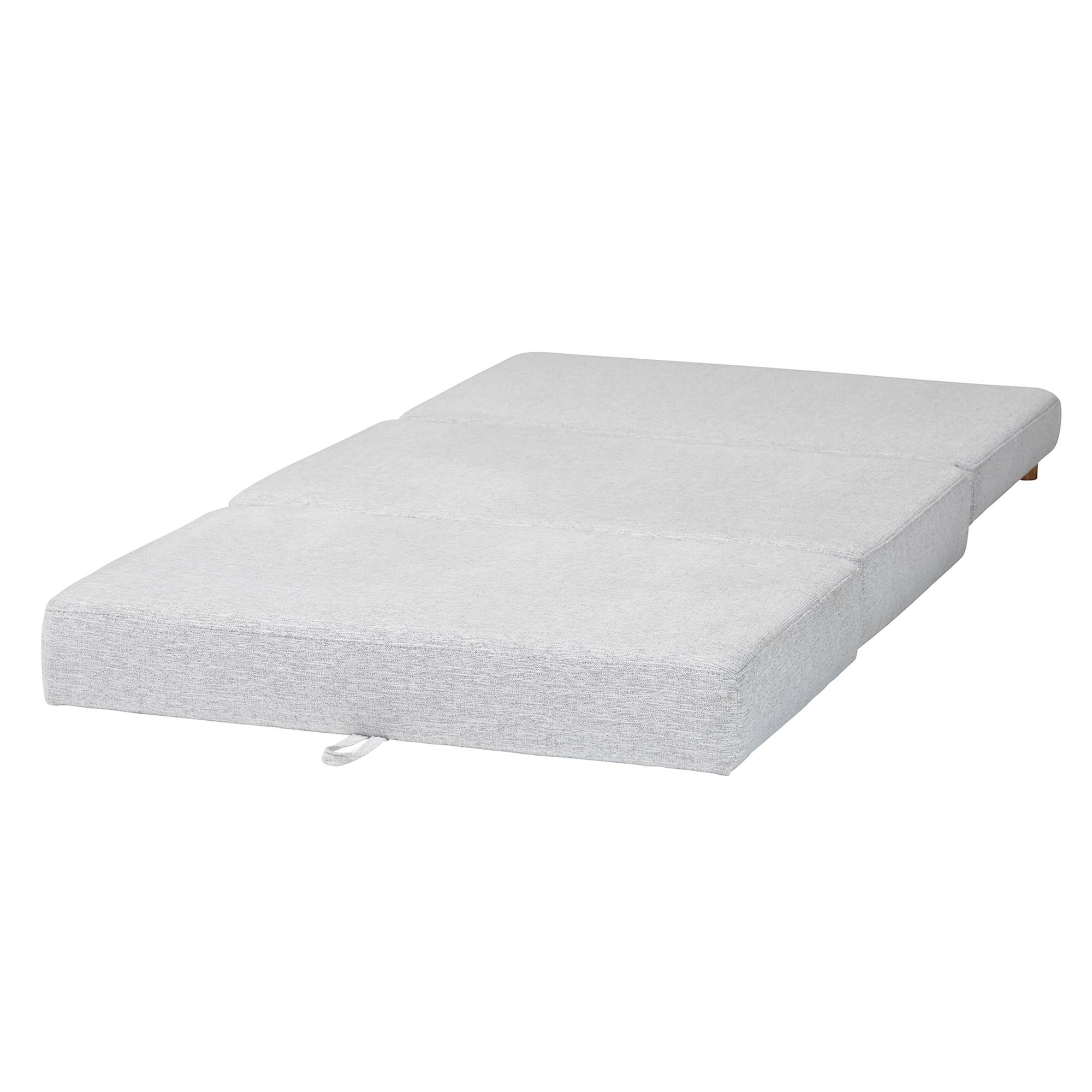 Sabriel Modern Light Grey Fabric Convertible Sleeper Ottoman