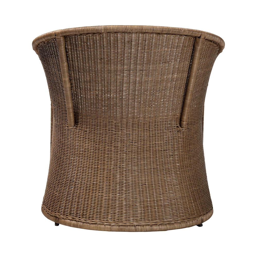 Kintamani Bohemian Greywashed Rattan Accent Chair