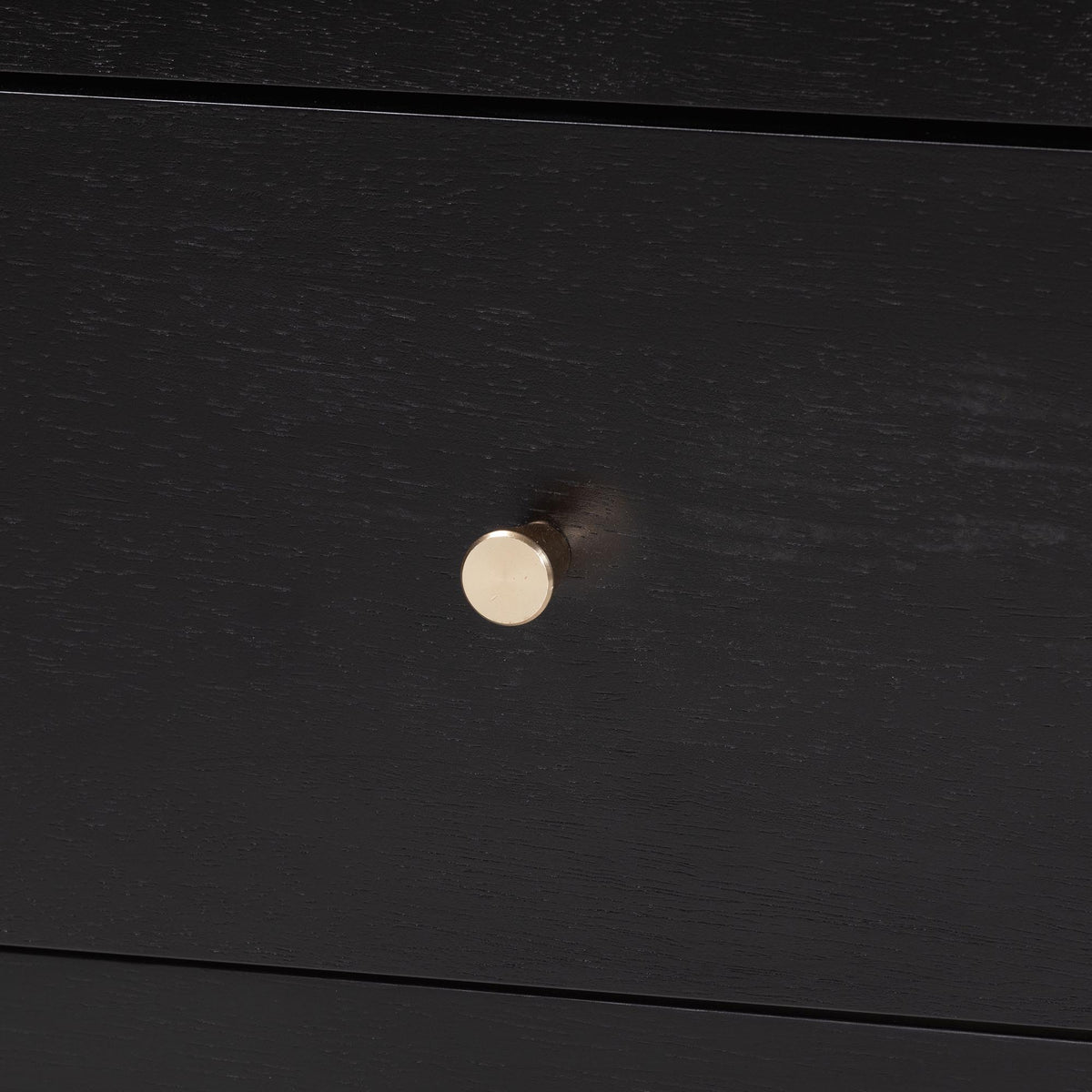 Lucera Mid-Century Black 2-Drawer Bobbin Nightstand