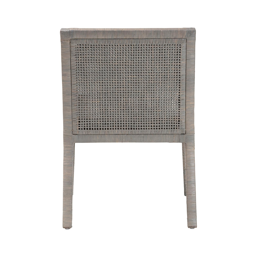 Karis Grey Rattan Dining Armchair