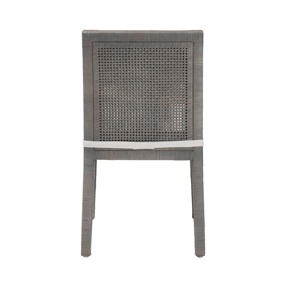 Sofia Grey Rattan Dining Chair