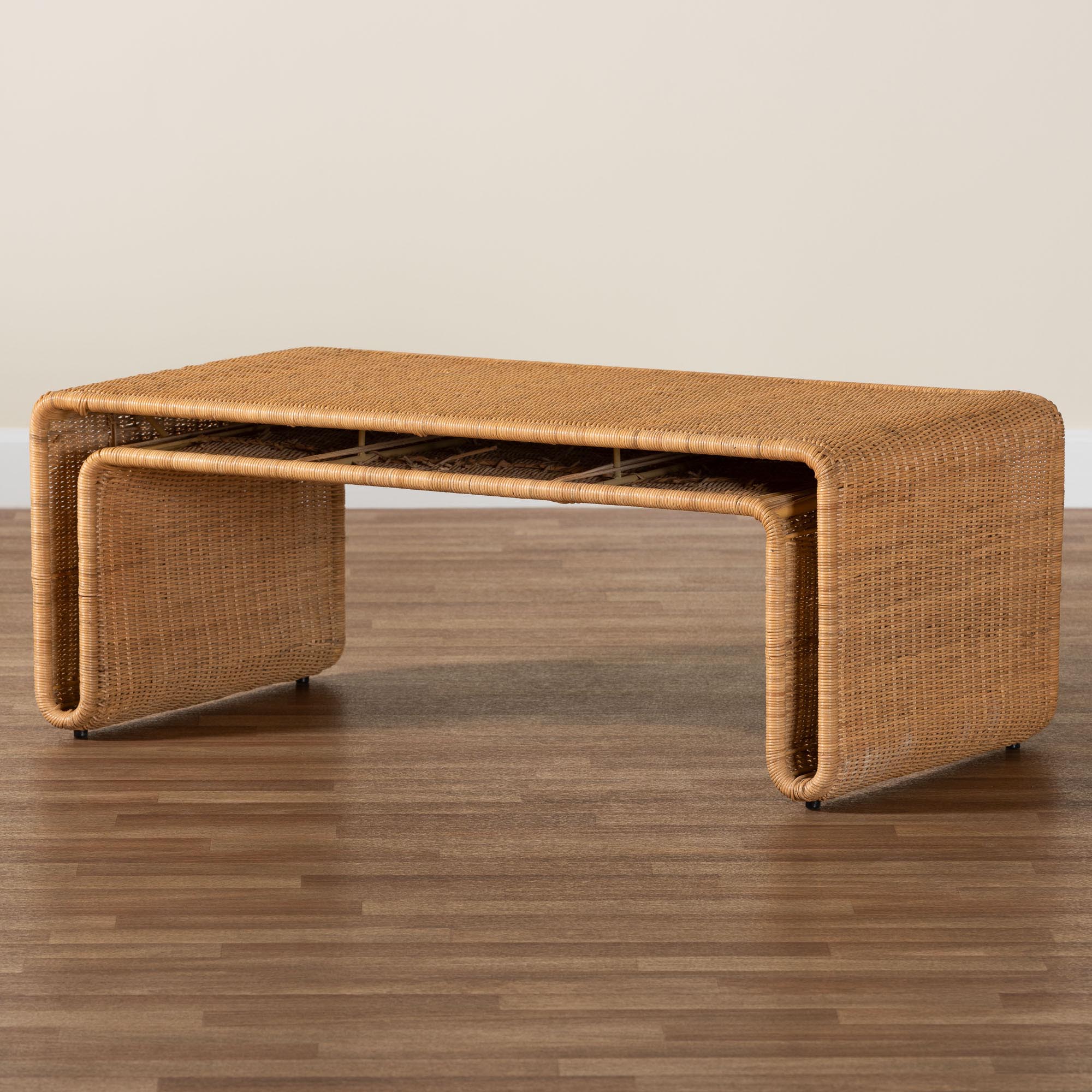 Nevada Bohemian Light Honey Rattan Coffee Table