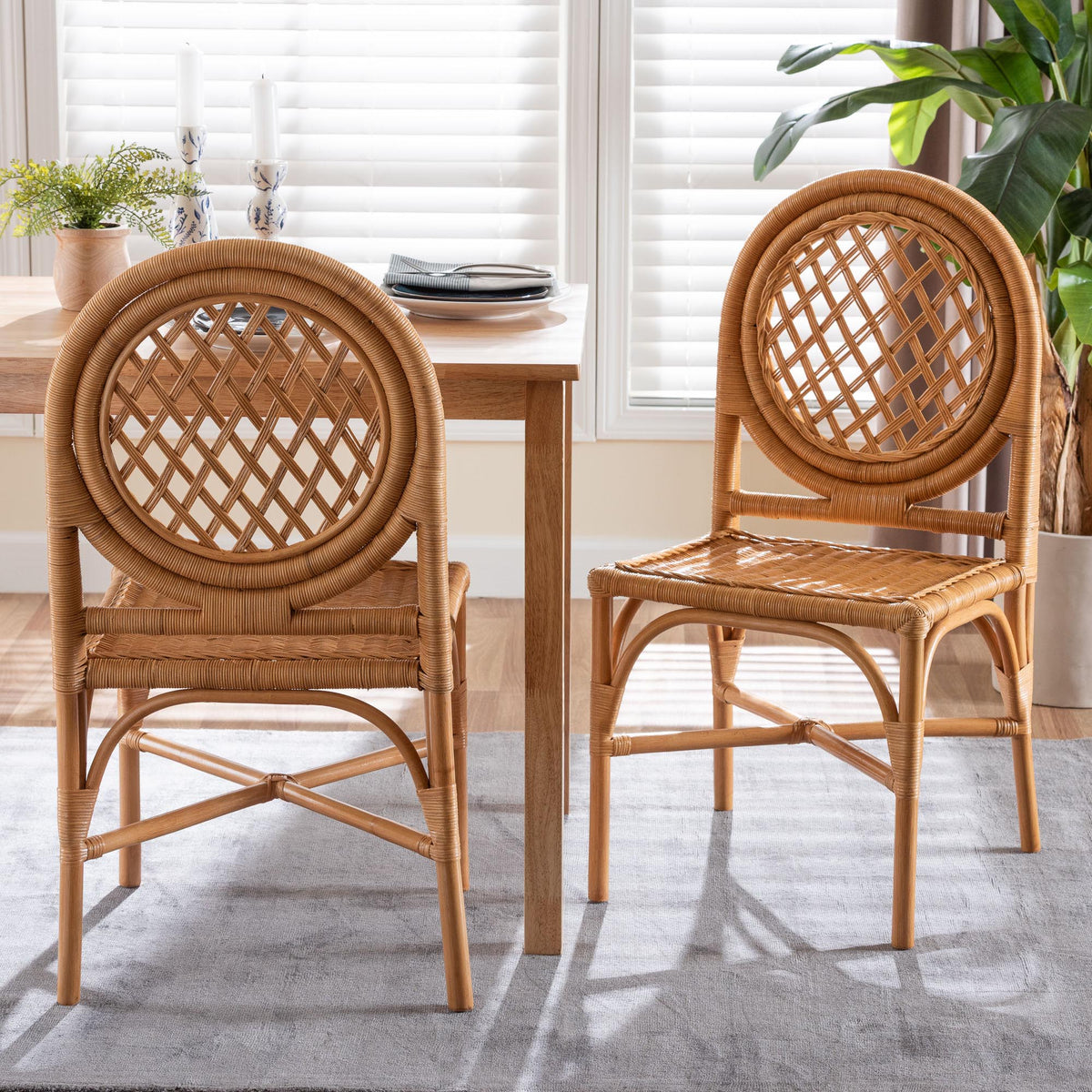 Oxford Natural Rattan Dining Chair