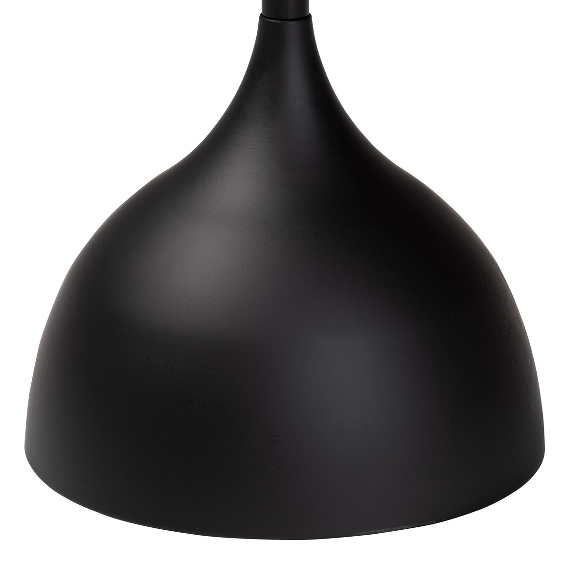 Webb Black Metal Pedestal Side Table - Modern Accent Table with Round Tray Top for Indoor or Semi-Outdoor Use