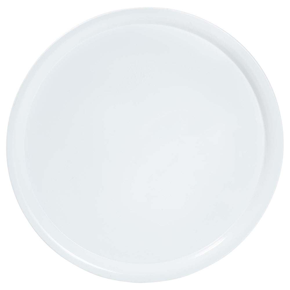Webb White Metal Pedestal Side Table - Modern Accent Table with Round Tray Top for Indoor or Semi-Outdoor Use