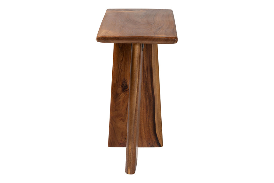 Caruso Suar Wood Console Table - Live Edge Statement Table for Entryway or Living Room