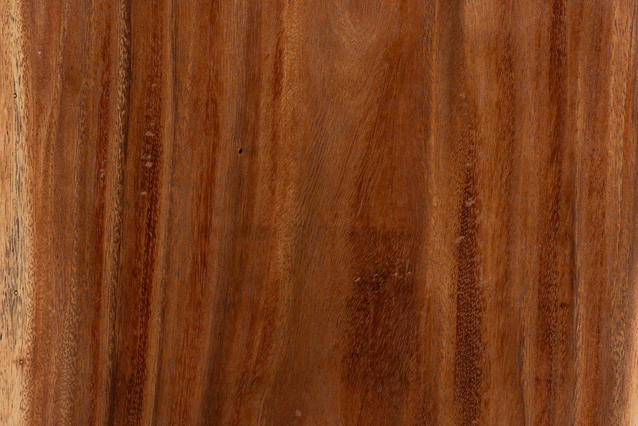 bali & pari Luan Suar Wood Dining Chair - Handcrafted Solid Wood Seat with Mosaic Backrest Inlay, Rustic Modern Accent Chair for Kitchen or Dining Room