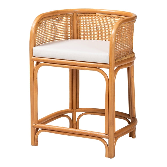 Ania Natural Rattan Counter Stool