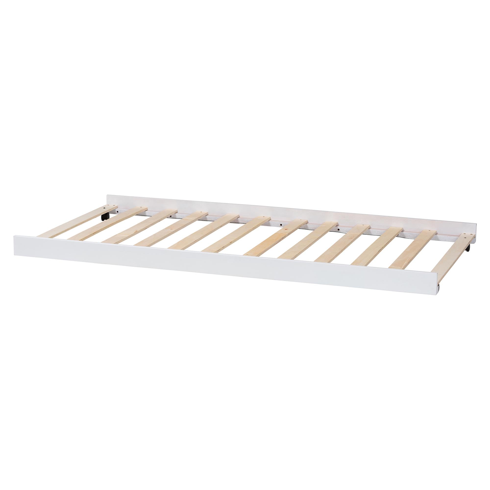Lucera Trundle - Underbed Low-Profile Rolling Base for Daybeds and Guest Rooms, Twin, White