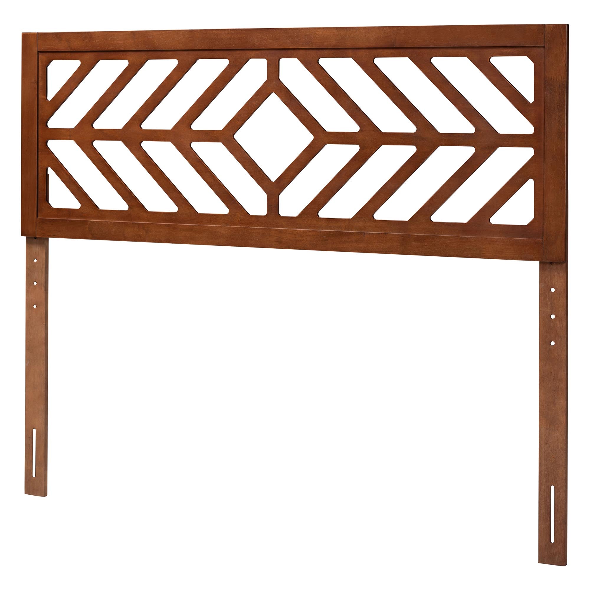 Olsen Wood Headboard with Geometric Cutout Design - Modern Decorative Panel for Bed Frame, Contemporary Bedroom Accent with Adjustable Height, Queen