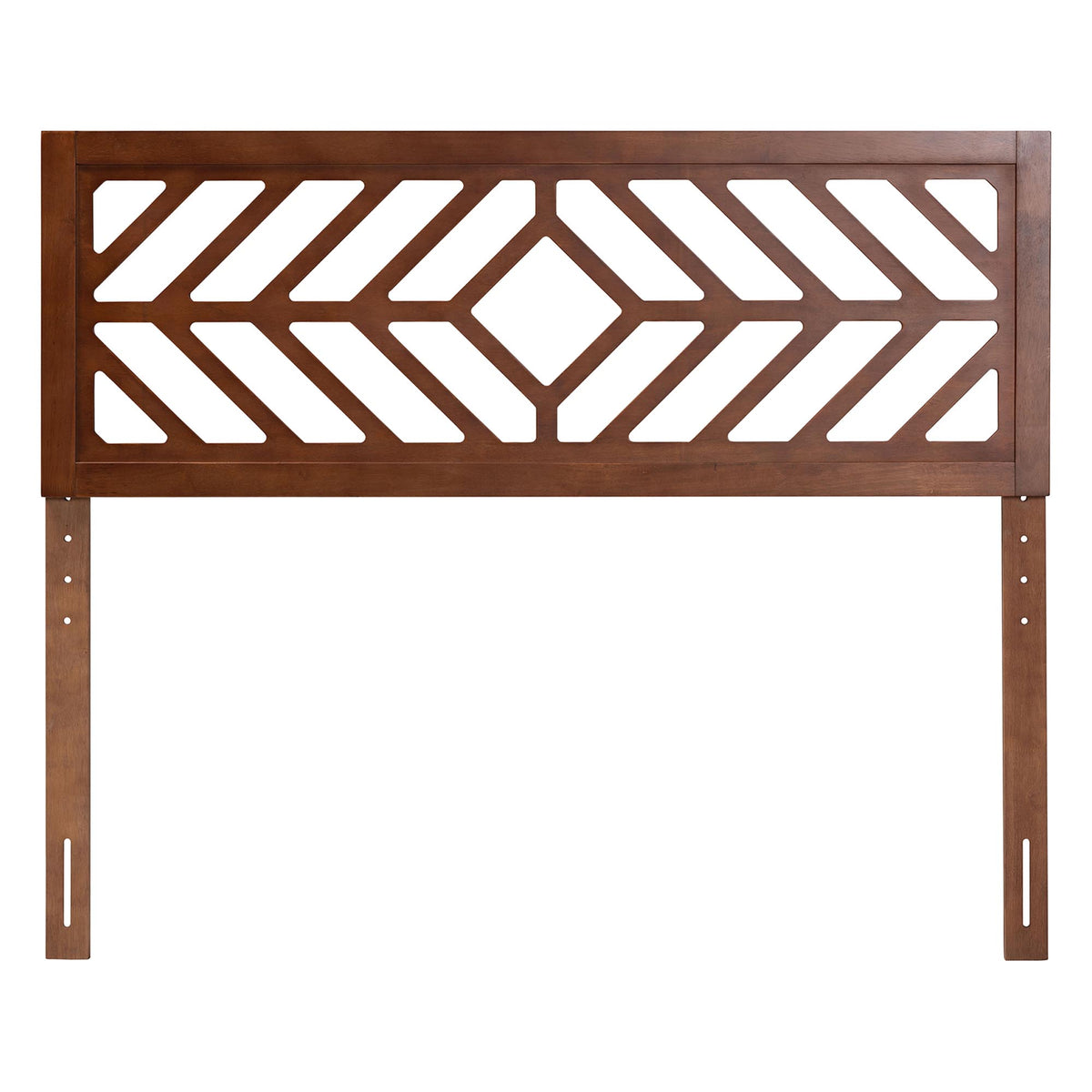 Olsen Wood Headboard with Geometric Cutout Design - Modern Decorative Panel for Bed Frame, Contemporary Bedroom Accent with Adjustable Height, Full