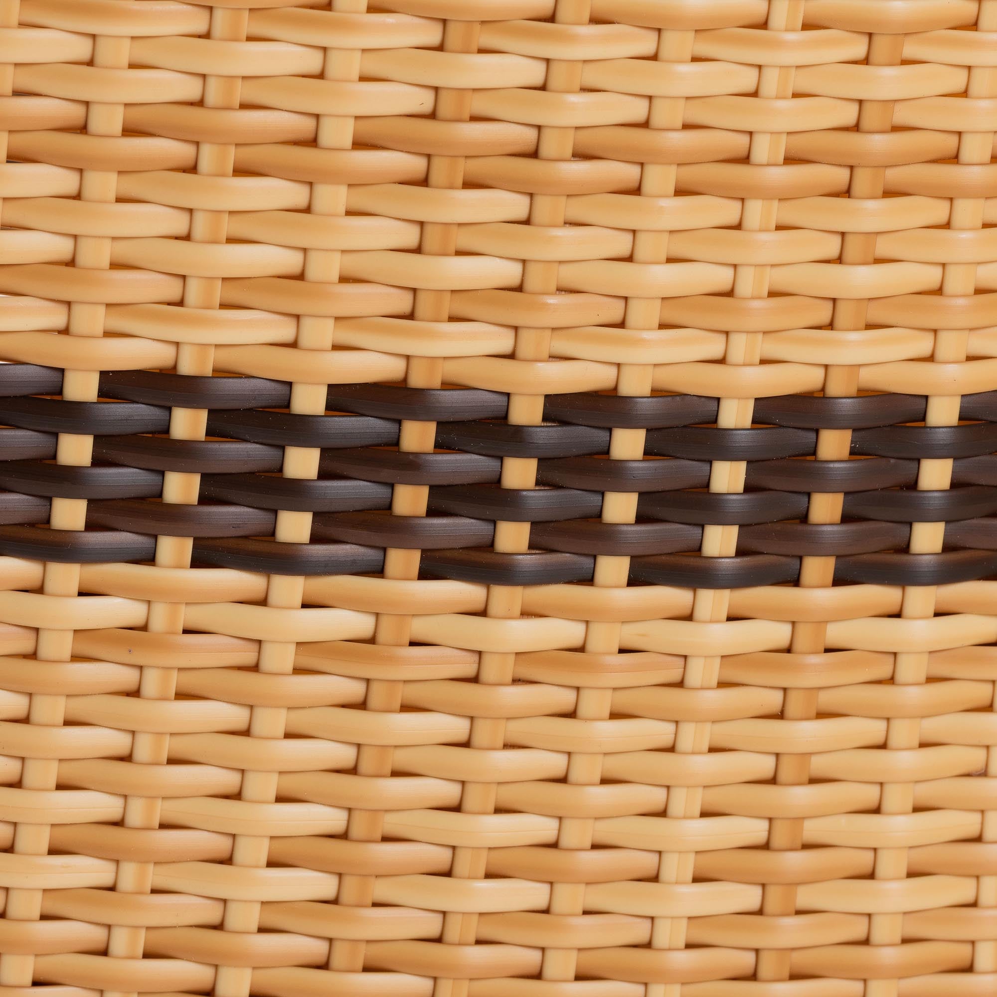 bali & pari Elma Rattan Dining Chair with Cushion - Barrel-Back Accent Chair with Synthetic Woven and Natural Rattan Frame, Boho Coastal Style Seating for Dining or Living Room