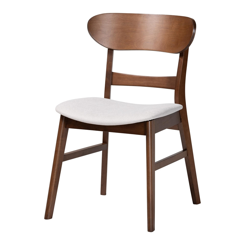 Fremont Wood 5-Piece Dining Set - Mid-Century Modern Table with Matching Chairs for Dining Room or Kitchen