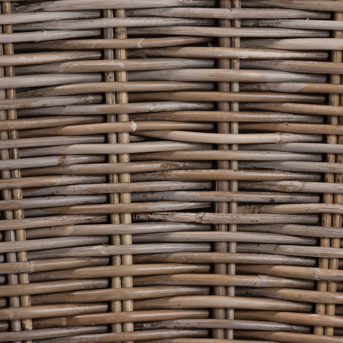 Debra Natural Rattan Armchair - Handwoven Open-Weave Wicker Armchair with Curved Silhouette & Removable Cushion, Coastal Boho Style Seating