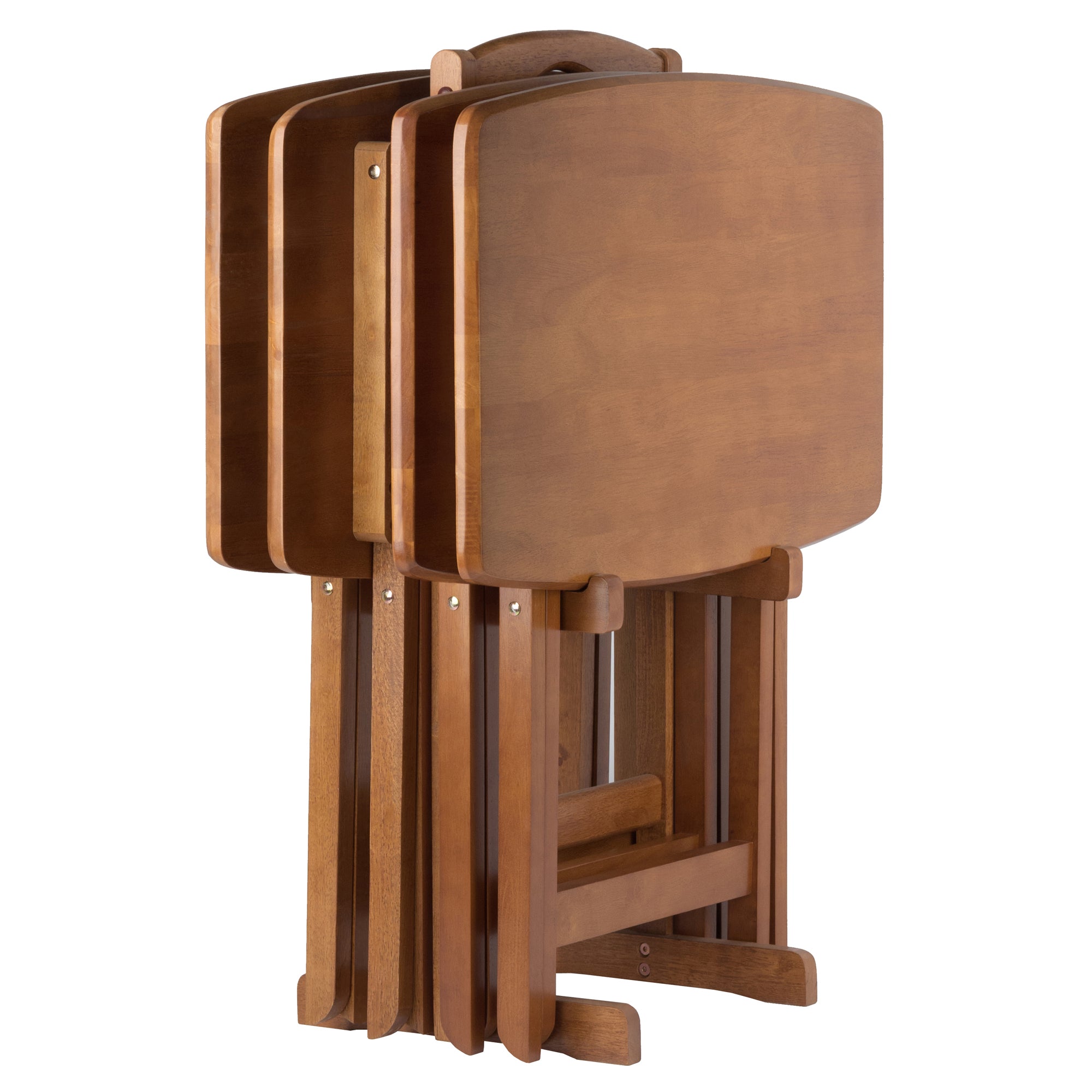 Dylan 5-Pc Oversized Snack Table Set, Teak