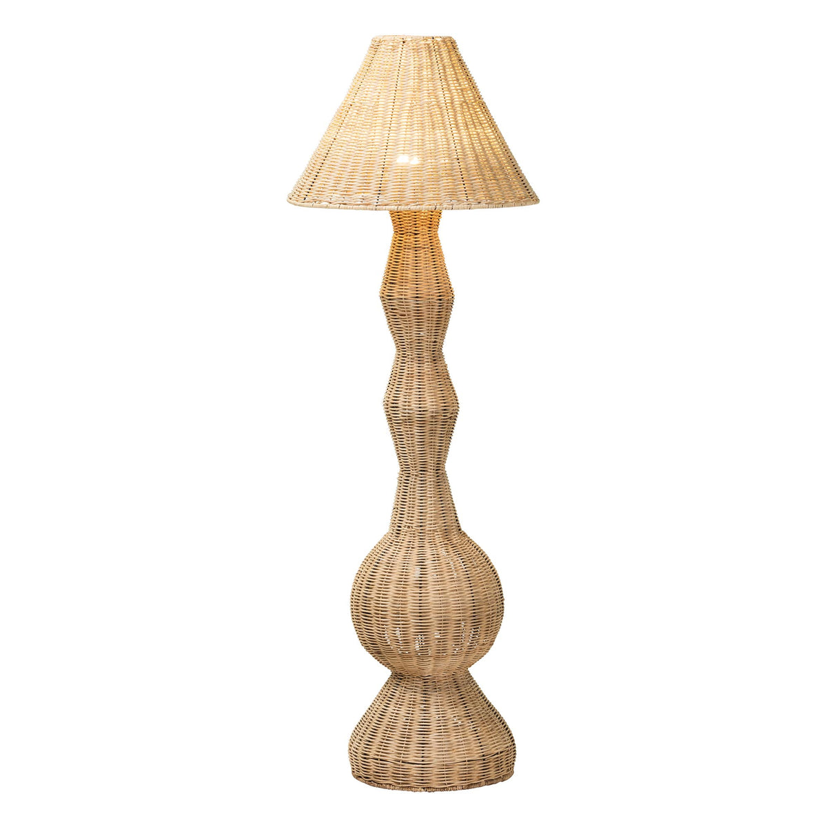 Arlette Natural Rattan Floor Lamp