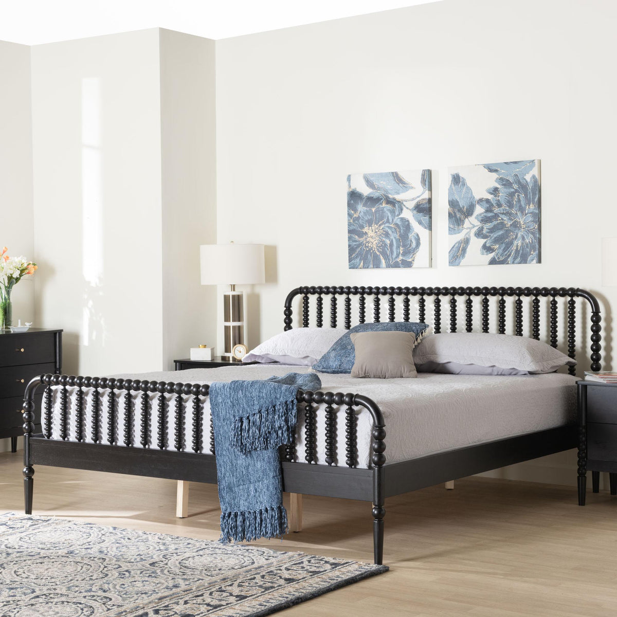 Lucera Platform Bed, Black, King