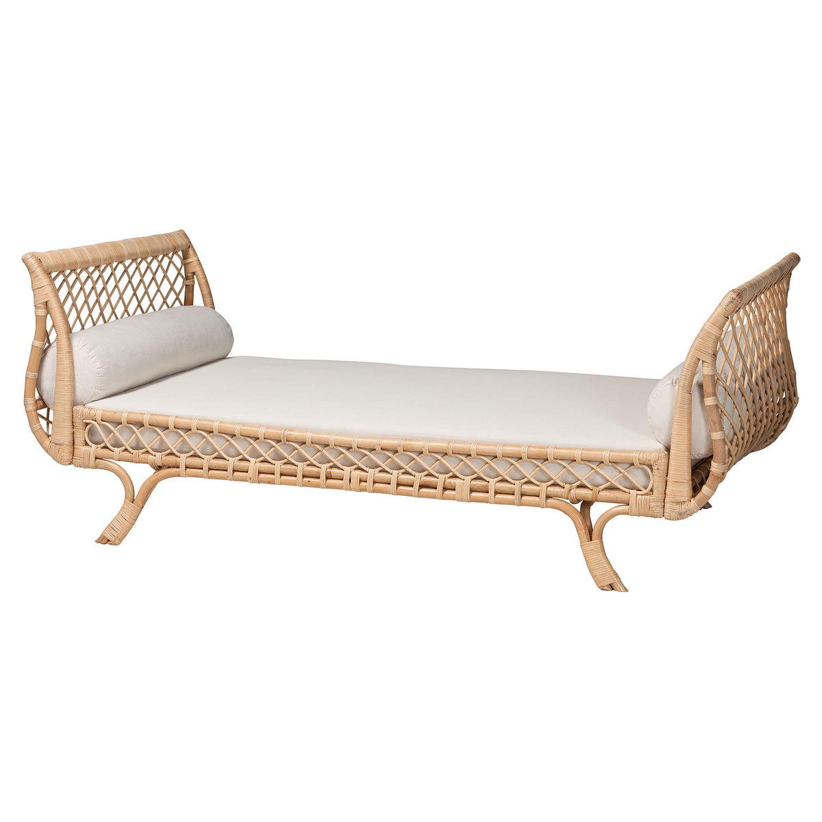 Philana Natural Rattan Daybed with Cushions