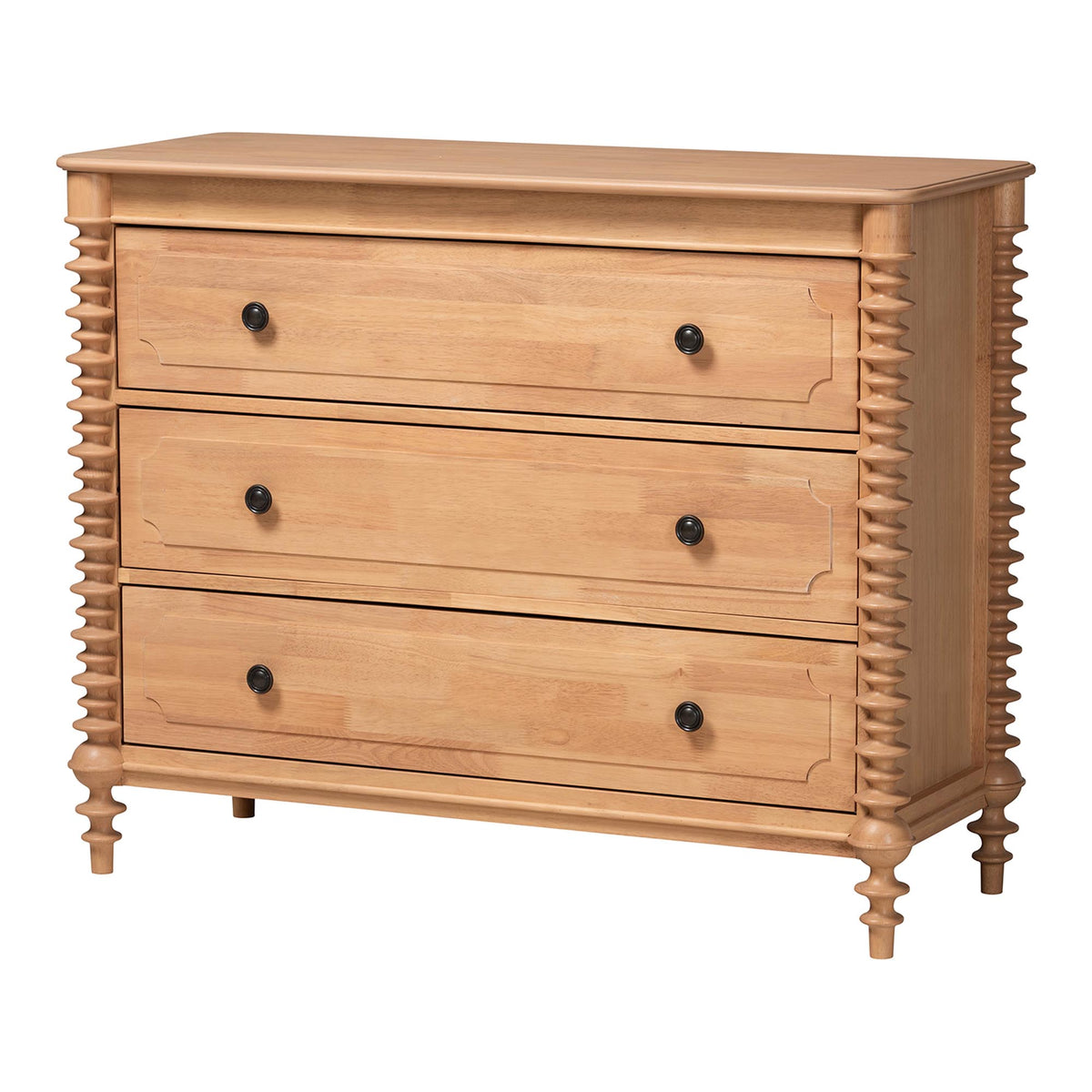 Neviah 3-Drawer Chest, Beech Brown