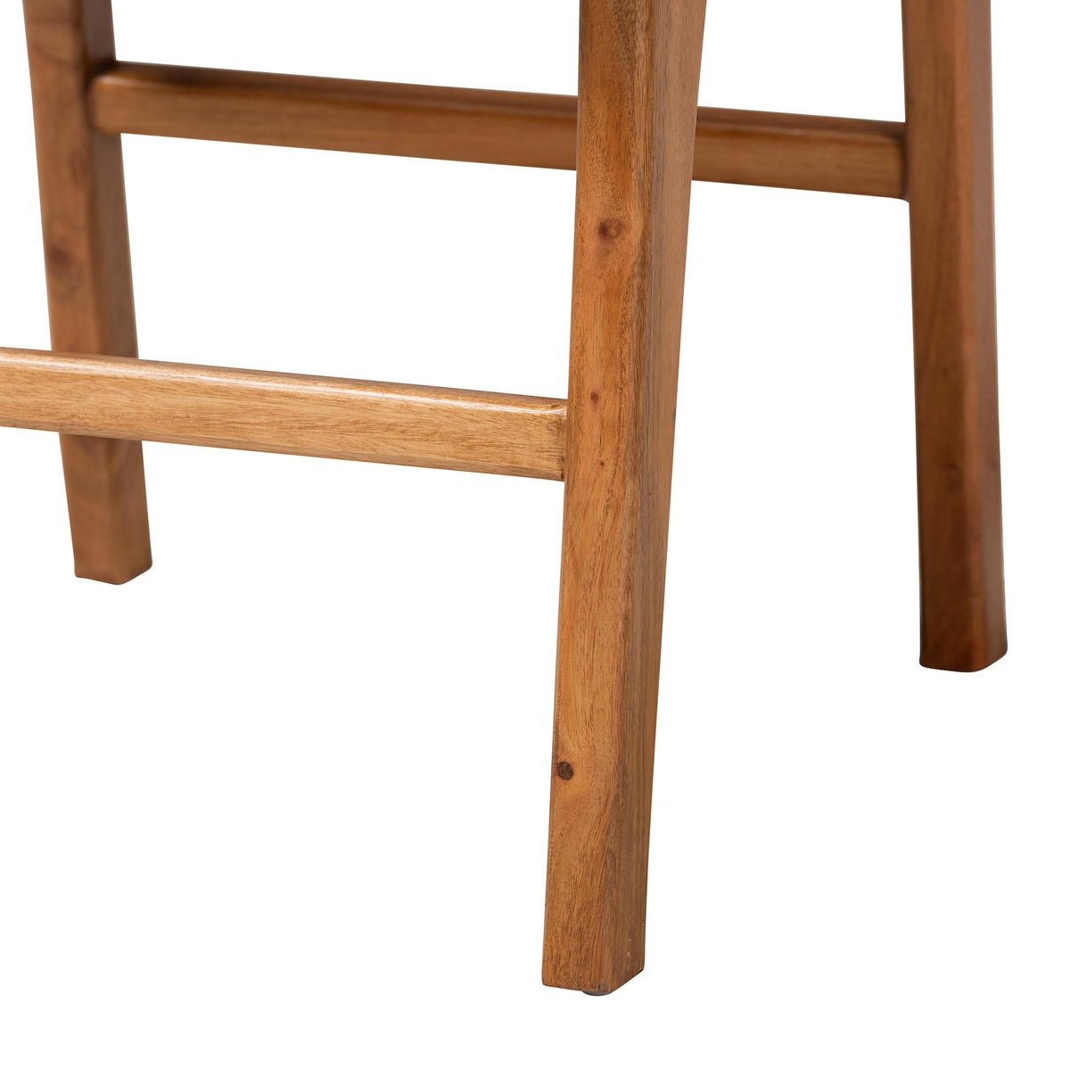 Fawn 2-Piece Genuine Goat Leather Dining Chair Set, Natural Brown