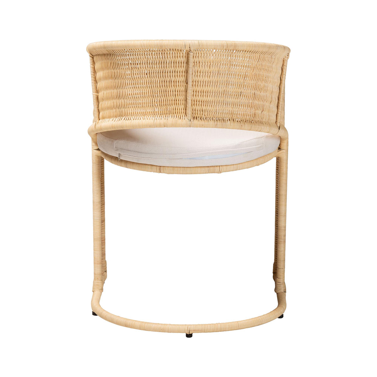 Palm Natural Rattan Dining Chair, Natural Brown