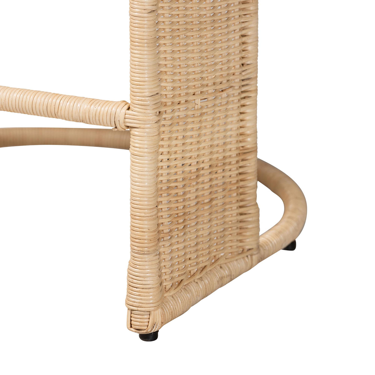 Palm Natural Rattan Counter Stool, Natural Brown