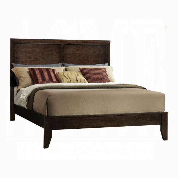 Gobar Madison California King Charcoal Wood Bed – Modern Panel Design with Clean Lines