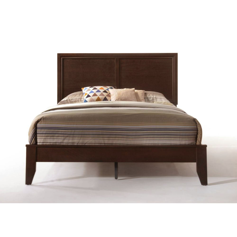 Maharaj Madison Collection Eastern King Wood Bed – Sleek Panel Style & Sturdy Frame