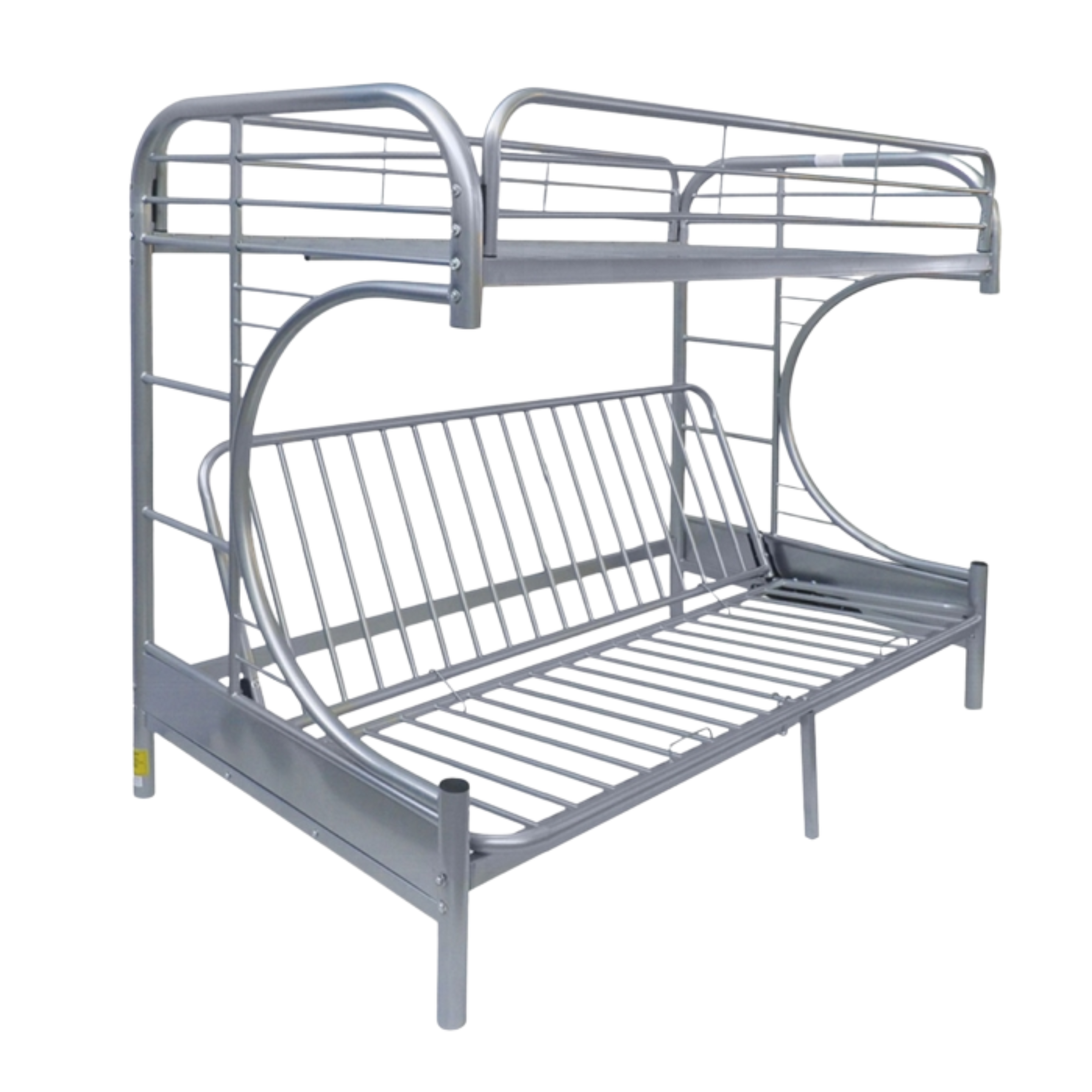 Eclipse Futon Bunk Bed (T/F), Silver