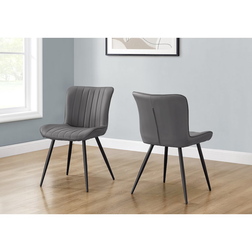 Gomer - Dining Chair 33" Height Dining Room Kitchen Upholstered Side Set