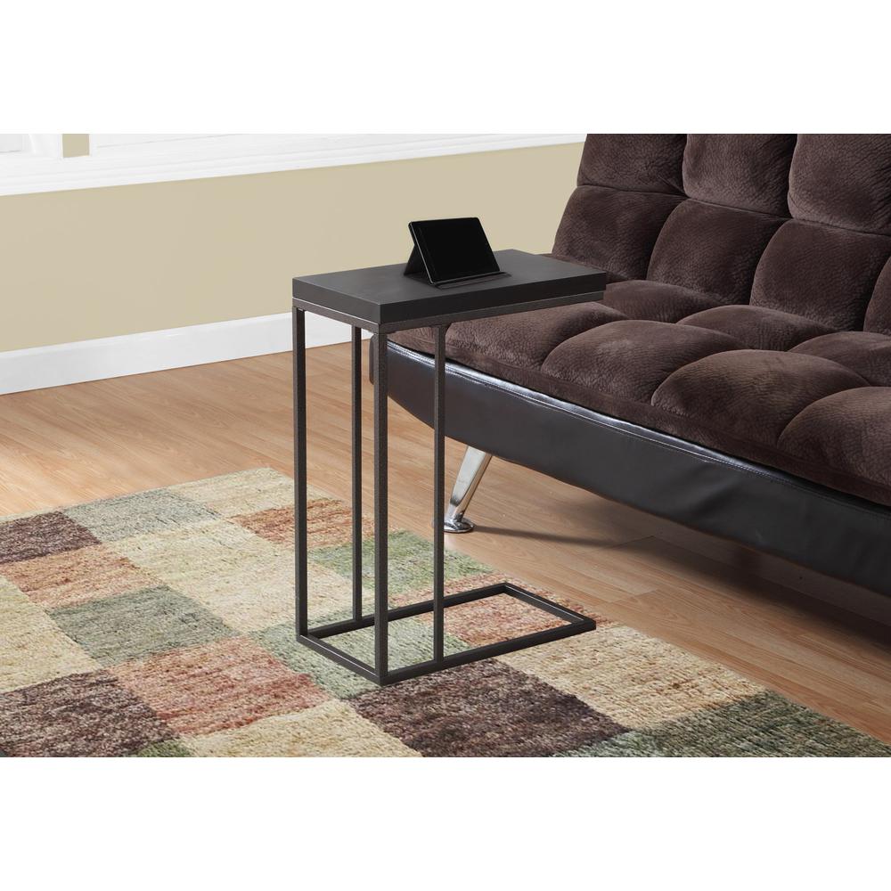 Nikko - Accent Table C-shaped End Side Snack Living Room Bedroom Brown