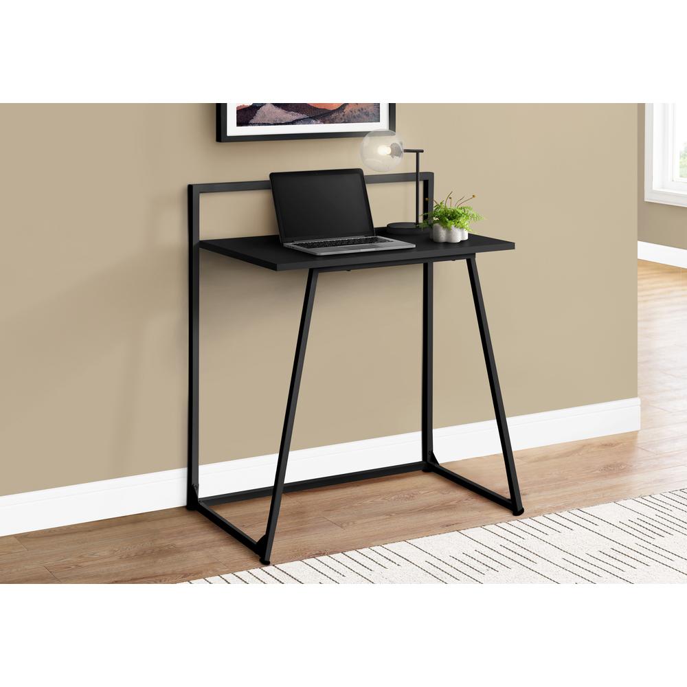 Ancel - COMPUTER DESK - 30"L / JUVENILE BLACK / BLACK METAL
