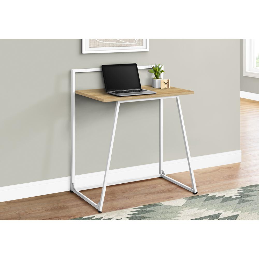 Sorley - Computer Desk Home Office Laptop 30"L Work Natural Laminate White