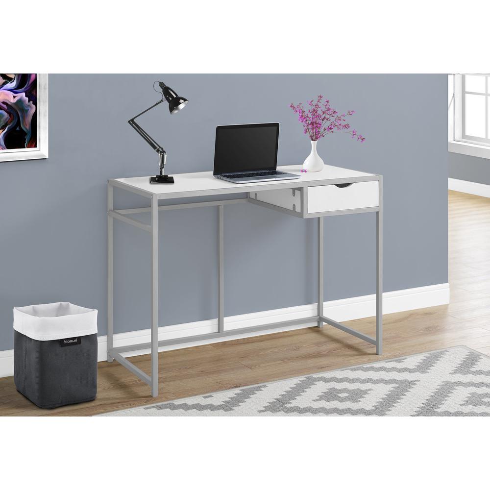 Terence - Computer Desk Home Office Laptop Storage Drawer 42"L Work White