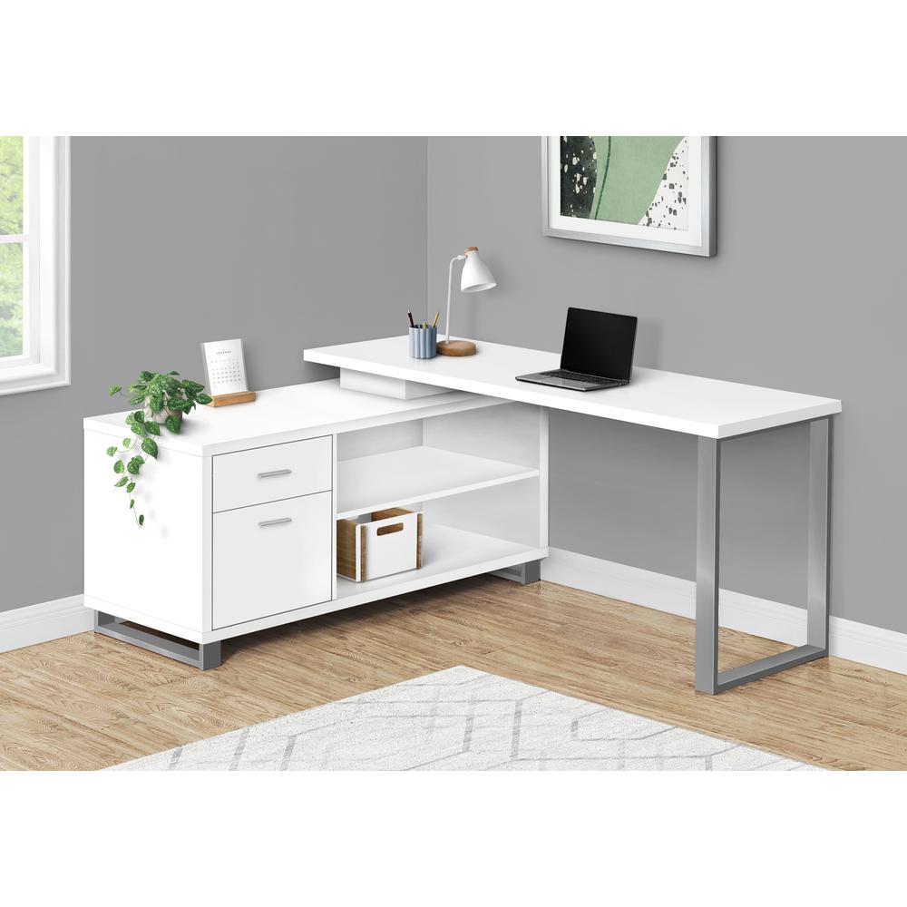 Seanna - Computer Desk Home Office Corner Storage Drawers 72"L L Shape
