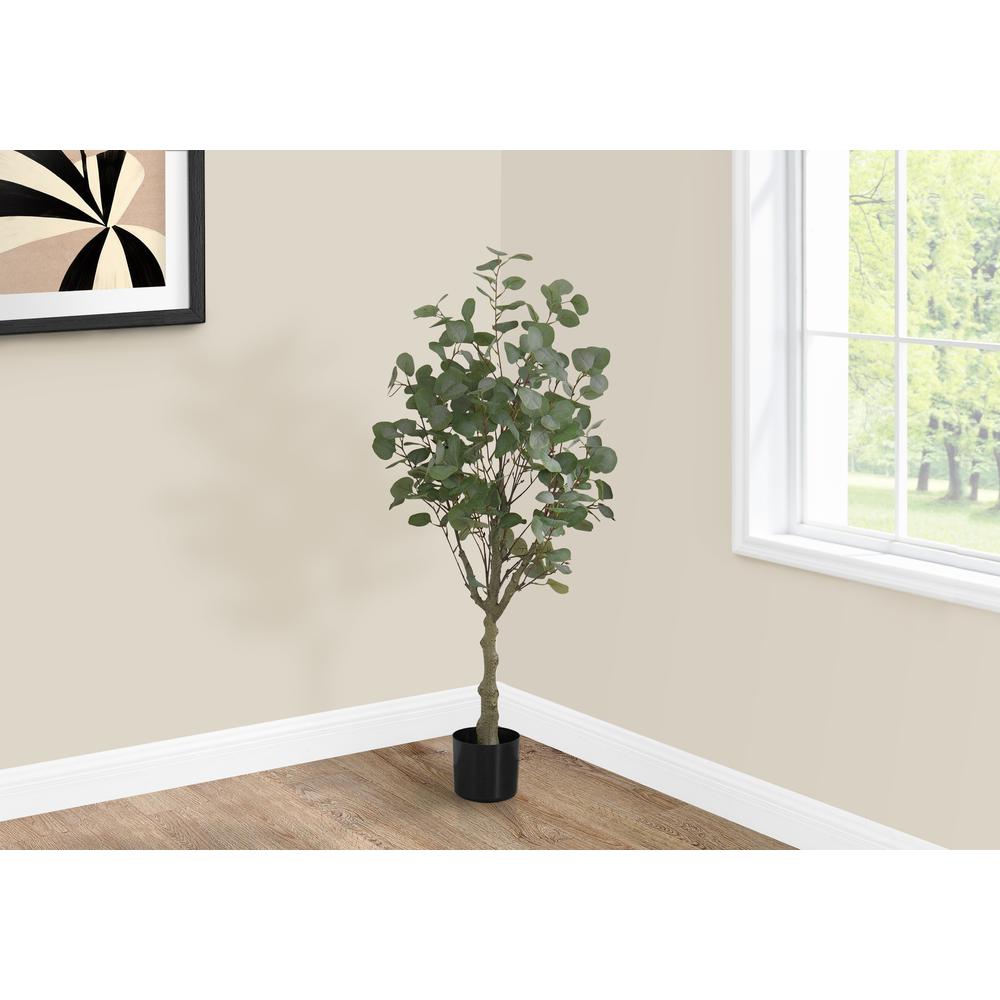 Dannell - Artificial Plant 46" Tall Eucalyptus Tree Indoor Faux Fake Floor
